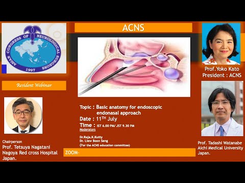ACNS Webinar - July 11- Basic Anatomy for Endoscopic Endonasal Approaches