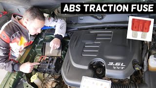 CHRYSLER 300 ABS TRACTION CONTROL FUSE LOCATION REPLACEMENT, DSC ABS TRACTION LIGHT ON