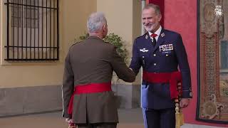 Audiencia militar a un grupo de oficiales pertenecientes a promociones que conmemoran su cuadragésimo aniversario de egreso de las Academias Militares