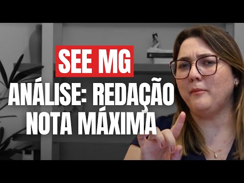 Análise de uma redação nota máxima SEEMG 2023 | AULA COMPLETA