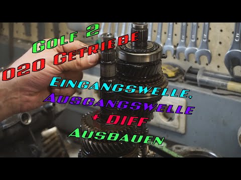 Golf 2 020 gearbox shafts and differential removal