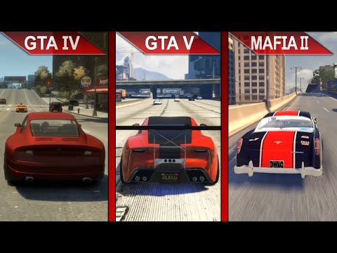 THE FASTEST CARS COMPARISON | GTA IV vs. GTA V vs. Mafia II Definitive Edition | PC | ULTRA