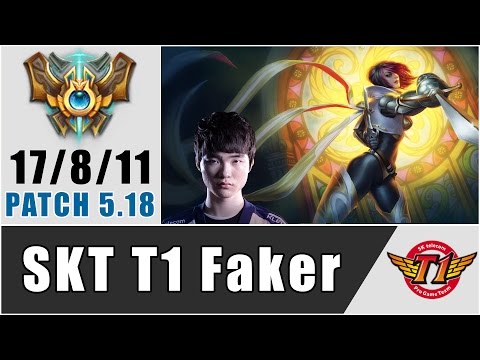 SKT T1 Faker - Fiora vs Rammus - Top - Season 5 - Patch 5.18 - KR SoloQ Challenger