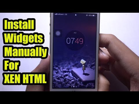 How to Install XEN HTML Widgets Manually