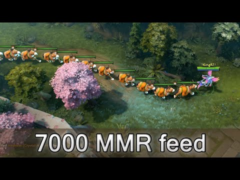 7000 MMR feeds couriers because it's party rating