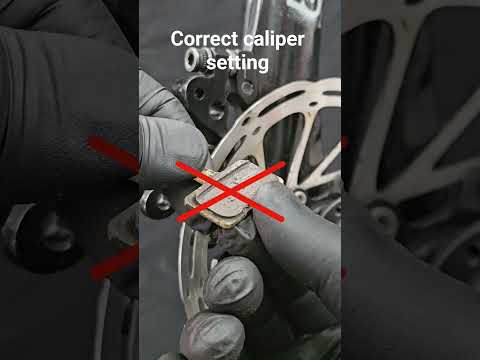 Correct caliper setting #mtb #bikeroid #bicycle #bikehacks #shimano #sram #mountainbiking