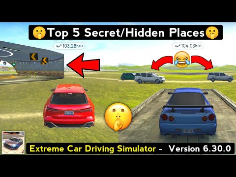 Top 5 🤫Secret/Hidden🤫 Places in Extreme Car Driving Simulator 2022