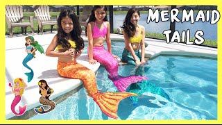 FIN FUN MERMAID TAILS - Live Mermaids Swimming In Our Pool