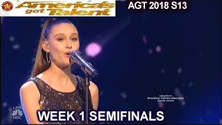 Makayla Phillips sings “Who You Are” Judges Divided Semifinals 1 America&#39;s Got Talent 2018 AGT
