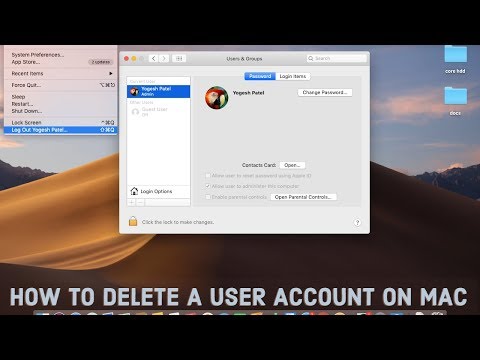 How to Delete a User Account on Mac