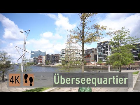 HAMBURG-HAFENCITY, Germany 🇩🇪 | 4K | Walk in Überseequartier Modern District