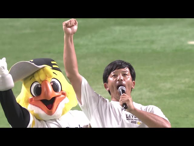 【始球式】ホークスOBの松田宣浩さんが登場!! 2025年10月16日 福岡ソフトバンクホークス 対 北海道日本ハムファイターズ