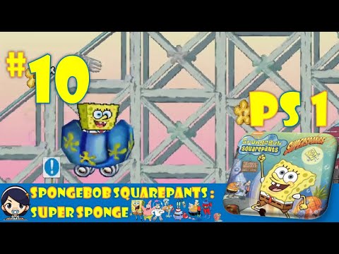 SpongeBob SquarePants - PS 1 - Walkthrough - SuperSponge # Part 10 Roller Coaster