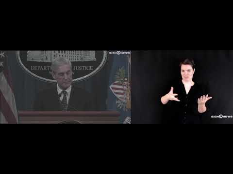 Mueller breaks his silence on Russian investigation (American Sign Language)