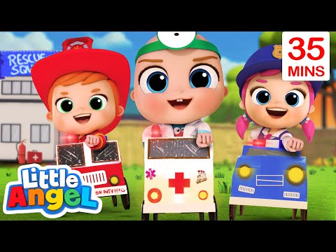 Baby John And The Rescue Squad + More Little Angel Kids Songs & Nursery Rhymes