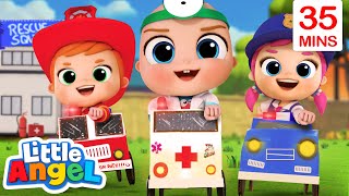 Baby John And The Rescue Squad + More Little Angel Kids Songs &amp; Nursery Rhymes