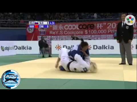 Judo Grand Prix Qingdao 2012 Semifinal -78kg VELENSEK (SLO)-HAN Li (CHN)