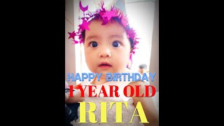 HAPPY BIRTHDAY 1 YEAR OLD | RITA