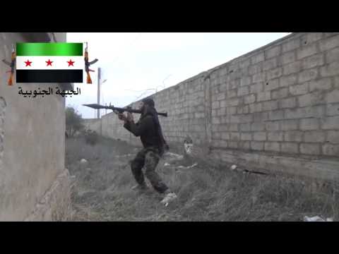 استهداف المساكن العسكرية في الشيخ مسكين في ريف درعا بقذيفة آر بي جي من قبل لواء شباب السنة