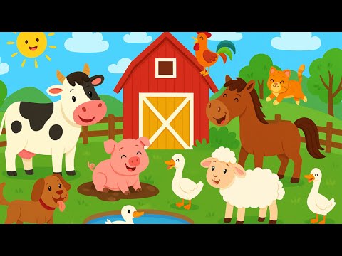 Zwierzątka na wsi - Przygody z Nutką 🐖🐑 | Śpiewaj, tańcz i poznawaj zwierzaki z farmy!