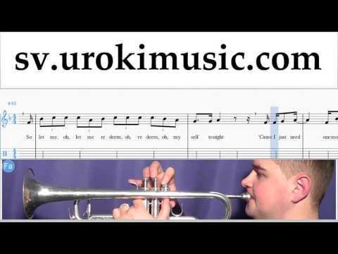 Trumpetlektioner Justin Bieber - Sorry Noter Tabs Del#2 um-i492