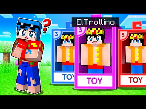 WHO IS THE REAL TOY TROLLEY?  😂😱 HIDE AND HIDE in MINECRAFT with THE COMPAS