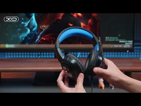 XO GE-08 Static RGB Long Mic Headworn Gaming USB/3.5mm Black