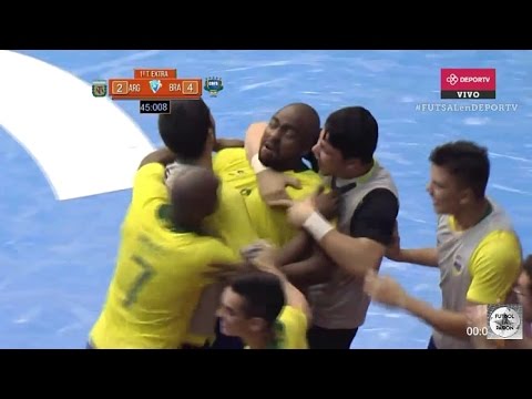 Argentina vs Brasil (2-4) Final Copa América Futsal 2017 - todos los goles resumen