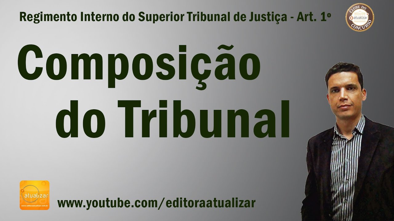 STJ - Art. 1º (Regimento Interno)