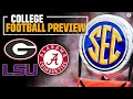 SEC College Football PREVIEW: Georgia looking for BACK-TO-BACK, Odds to Win + MORE  | CBS Sports HQ