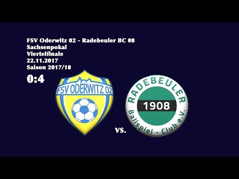 Sachsenpokal - (2017/18) / Viertelfinale / FSV Oderwitz 02 - Radebeuler BC 08  0:4