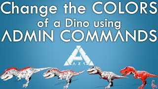 How to paint a Dino with Admin Commands | Color IDs