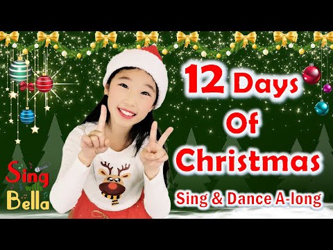 The 12 days of Christmas with Lyrics Actions Movements | Kids Christmas Song | Sing Along