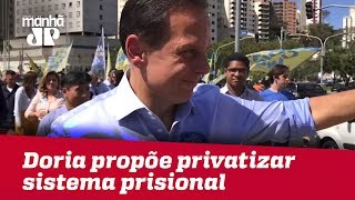 Doria propõe privatizar sistema prisional no Estado de SP