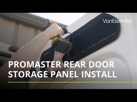 VanEssential Rear Door Storage Panels Installation - RAM PROMASTER