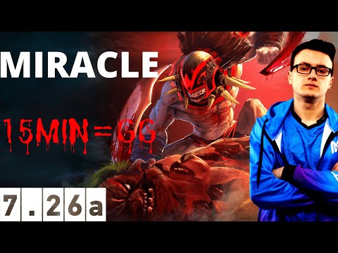 MIRACLE BLOODSEEKER KILLER IN PATCH 7.26a / Dota 2 Pro Replay