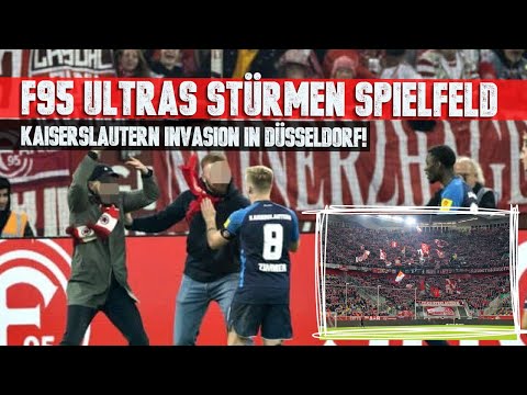 Fortuna ultras storm the pitch - FCK invasion in Düsseldorf!