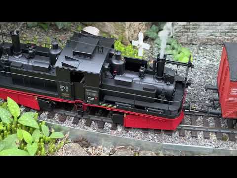 Fairlie 1M-99 161-der Rollbockbahn Reichenbach-Oberheinsdorf auf meiner Gartenbahn