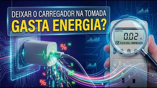 FIZ O TESTE! 🔌🔋 DEIXAR O CARREGADOR NA TOMADA GASTA ENERGIA?