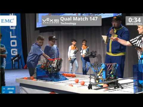 VEX Worlds 2016 - VEXIQ Elementary School - Technology - Qual 147 (2014D 28K) 104