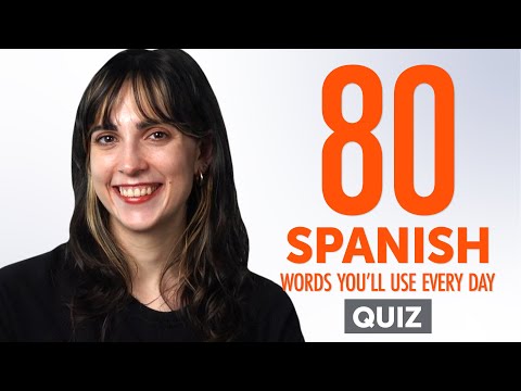 Quiz | 80 Spanish Words You'll Use Every Day - Basic Vocabulary #48