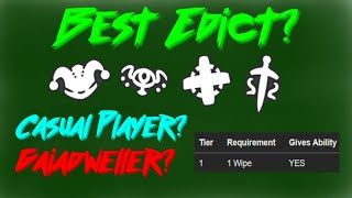 Rogue Lineage | What's the best edict