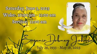 Celebration of Life Service for Mrs. Eugenia Dabney Johnson