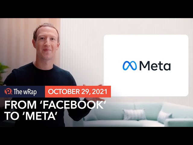 Facebook changes company name to Meta