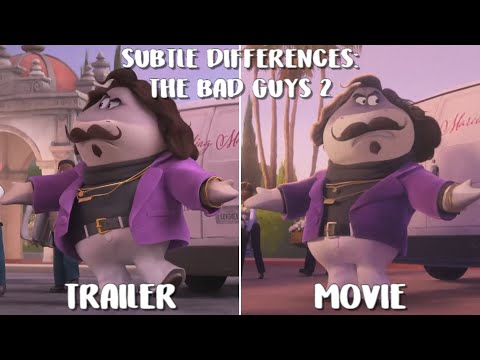 Subtle Differences Between The Bad Guys 2 Trailer And Movie