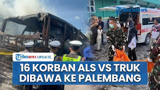 Alasan 16 Korban Kecelakaan Bus ALS vs Truk Tangki BBM di Muratara Dibawa ke Palembang