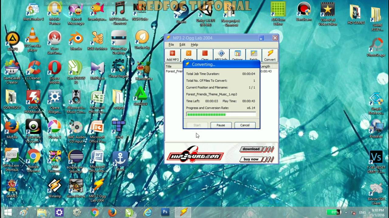 Convert MP3 to OGG - Audio Tutorial