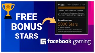 Facebook Gaming FREE Stars Bonus Millstones For Level Up Creators
