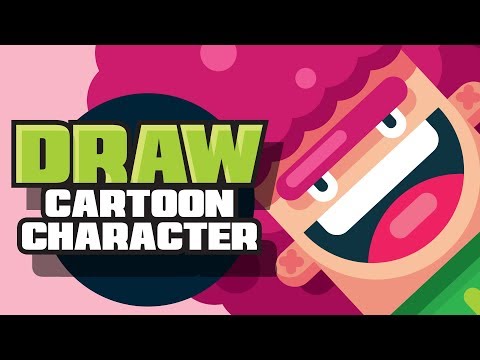 How to Draw a Cartoon Character - EASY - Illustrator...