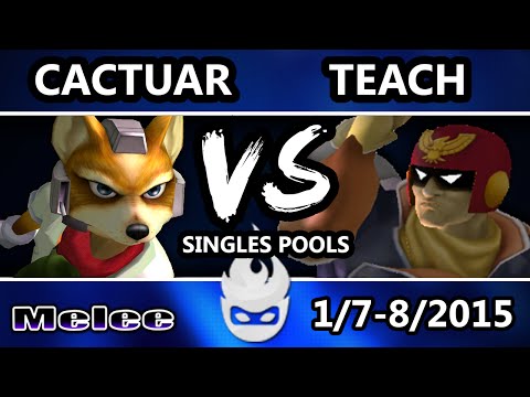 Paragon 2015 - Cactuar (Fox) Vs. Teach (Captain Falcon) SSBM Singles Pools - Melee